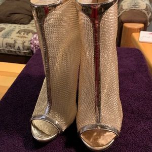 Charlotte Russe Open-Toe Mesh Stiletto